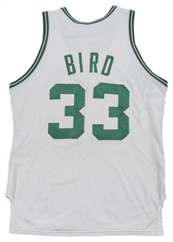 1986-87 Larry Bird Game Used Boston Celtics Home Jersey (MEARS A10)